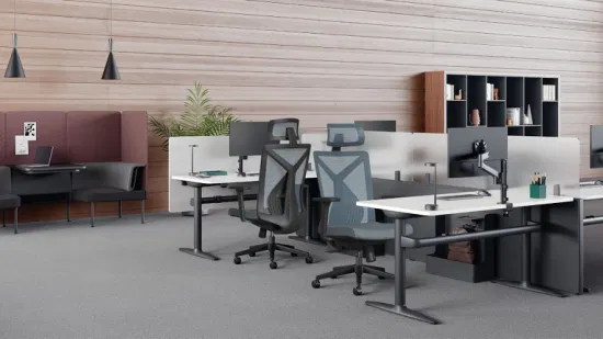새로운 디자인 현대적인 편안한 CEO 리클라이닝 회전 책상 사무실 패브릭 컴퓨터 게임 메쉬 조정 가능한 인체 공학적 의자